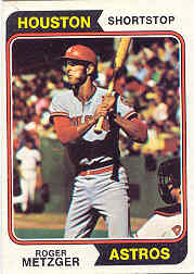 1974 Topps Baseball Cards      224     Roger Metzger